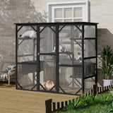 Catio Outdoor Window Cat Enclosure, Walk-in Cat Cage, Catio Outdoor Enclosure Extra Large GarveeLife