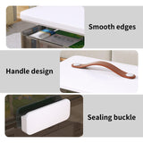 CTIME 3-Tier Medicine Organizer - Portable Medicine Cabinet with Leather Handle, Empty First Aid Kit for Home CTIME