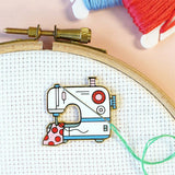 Sewing Machine Magnetic Needle Minder, Cross Stitch, Sewing, Embroidery and Needlework Accessory Caterpillar Cross Stitch