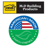 M-D Building Products 87643 9-Feet UniversalAluminum and Rubber Garage Door Bottom, Black M-D Building Products
