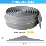 Universal Garage Door Seals Bottom Rubber Weather Stripping Threshold Seal (Garage Door Threshold 10ft(Grey)) Papillon