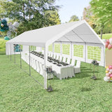 VOYSIGN Party Tent 20X40ft Heavy Duty Large Outdoor Canopy White Event Shelter Gazebo Carport for Parties Wedding VOYSIGN