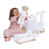 Tender Leaf Toys - Sweet Dreams Dolly Bed - Wooden Baby Doll Rocking Cradle with Bedding and Accessories - Encourages Love and Nurturing Play for Boys and Girls - Age 18m+ Tender Leaf Toys