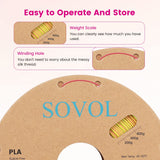 Sovol PLA Filament Silk Tri Color Co-Extrusion 1.75mm, 3D Printer Filament 1kg/ 2.2lbs, Shiny Silk Rose Blue Yellow 3 in 1 Coextrusion PLA Material +/-0.03mm Sovol