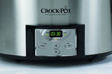 Crock-Pot 6-Quart Countdown Programmable Oval Slow Cooker with Dipper, Stainless Steel, SCCPVC605-S Crock-Pot