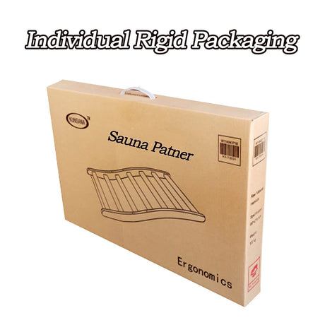 LTCCDSS Sauna Backrest Canadian Hemlock | S-Shape Design - Slip-Resistant - Non-Toxic - Comfortable - Sauna Accessories Kit Apply to Barrel or Infrared Sauna (20.5 in * 13 in) LTCCDSS