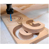 2 PCS CNC Router Bits 1/4 inch Shank Spiral Up Cut Solide Carbide End Mill for Wood Carving Engraving … Jiiolioa