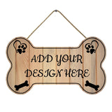 Personalized Dog Bone Wood Sign Custom Name or Image Pet Sign for Home Farmhouse Decor Rustic Wall Decor Sign Custom Metal Sign