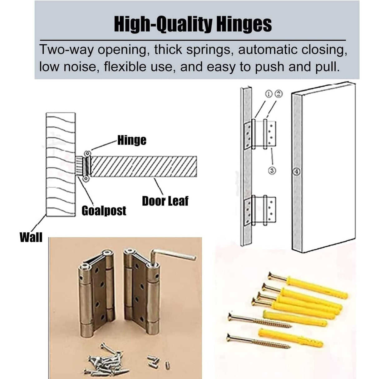 ZARBAILRE Solid Wood Saloon Swing Door 35×35inch, Pre-Sanded Retro Café Swinging Door, Cafe Swinging Doors for Shopping Malls Kitchen Restaurant Partition Parlor Butler Door ZARBAILRE