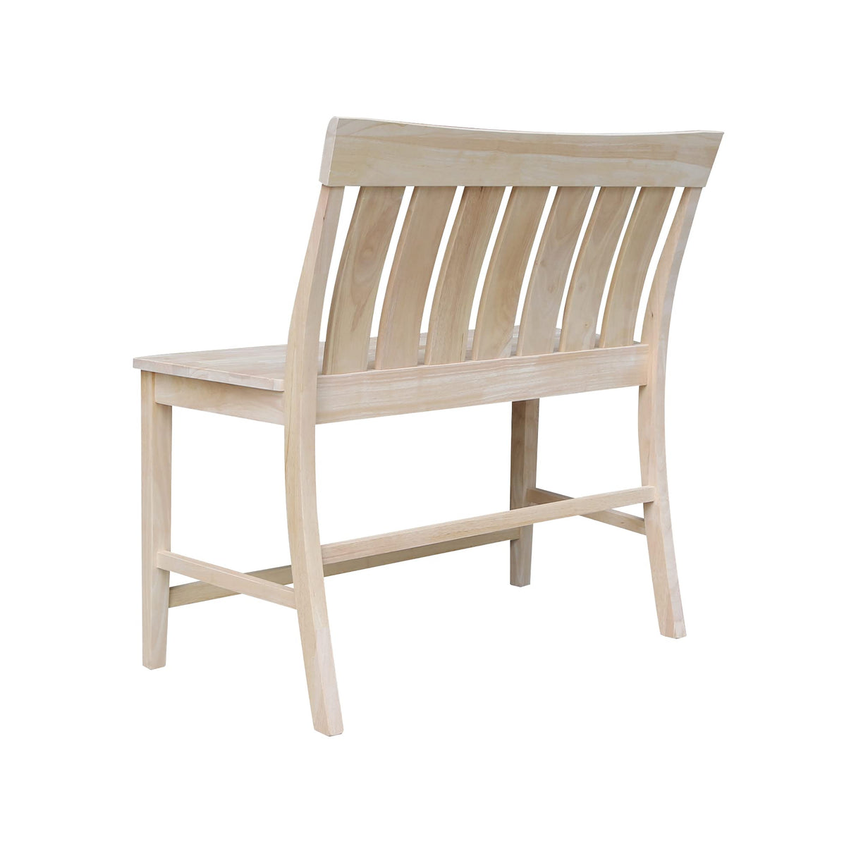 IC International Concepts International Concepts Ava Tall, Unfinished Bench IC International Concepts