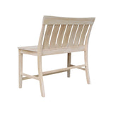 IC International Concepts International Concepts Ava Tall, Unfinished Bench IC International Concepts