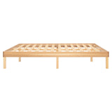 Naomi Home 14 Inch Pine Wood Queen Platform Bed Frame - Sturdy, No Squeak Design, No Box Spring Needed Naomi Home