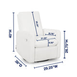 GAP babyGap Cloud Recliner with LiveSmart Evolve - Sustainable Performance Fabric, Artic Delta Children