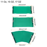 HARFINGTON 3Pcs Silicone Mug Clamp 11 Oz, 15 OZ, 17 Oz 3D Sublimation Silicone Cup Wrap Fixture for Printing Heat Transfer Machine, Green HARFINGTON