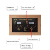KUNSANA Infrared Sauna 1 Person, Far Infrared Saunas for Home, Low EMF Indoor Sauna, Home Sauna, 1050W, Canadian Hemlock, Smart Display, Bluetooth, Reading Lamp KUNSANA