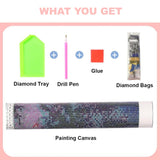 Diamond Art Kits for Adults, Unicorn Full Drill Diamond Painting Kits for Beginner and Kids, DIY Painting Art and Crafts for Home Office Bar Wall Decor, 12 x 12 Inch xinhong