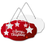 2Pack Sublimation door Sign Blanks, Aluminum Sublimation Door Hanger 2 side Printable Wall Hanging Front Door Decor for DIY Crafts,Home,Foyer, Garden,Yard, Bar XIHEYOMI