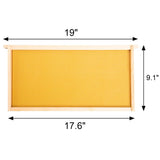 BeeCastle 10 Pack Beehive Frames and Wax Foundations for Deep Brood Bee Hives with Wooden Bee Hive Frames and 100% Beeswax Coated Foundations, 9-1/8-Inch (Yellow) BeeCastle