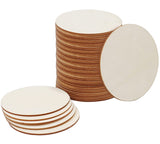 30 Pieces 4" Inch Unfinished Round Wood Discs for Crafts Wooden Cutout Tiles Wood Circles Round Slices Painting and Christmas Decorations,Home Decoration,DIY Craft Coasters for Painting Writing Thiecoc