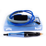 SI FANG Turbine Reciprocating Pneumatic Ultrasound Grinder Micro Pneumatic Air Pencil Die Grinder Kit for Mould Metal Lapping Filing Grinding Buffing Polishing Sanding Tools SI FANG