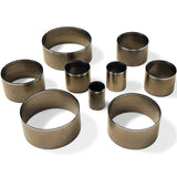 YKSPLUSK Leather Circle Cutter Tool Set, 9 Pieces Circle Punch Tools 15 20 25 30 35 40 45 50 55mm, High Carbon Steel Round Leather Cutting Dies - Leather Hole Punch Tool Kit for DIY Leather Crafts YKSPLUSK