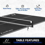 EastPoint Sports Ping Pong Conversion Top, Foldable Table Tennis Topper, Lightweight and Portable, Zero Assembly Required, Blue EastPoint Sports