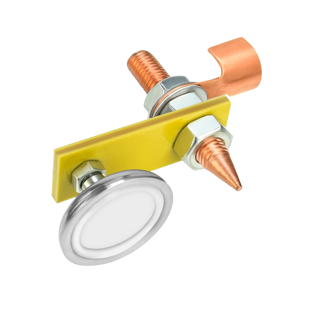 BAYTORY Upgrade Magnetic Welding Support Ground Clamp Tools, Welding Magnet Head Strong Magnetism Large Suction, Copper Tail Welding Accessories Stability Clamps BAYTORY