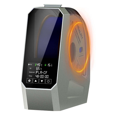 Creality Filament Dryer Box Space PI, Dry Box, 3D Printer Filament Dehydrator, Upgrade PTC 360° Heating Drier,45℃-70℃&0-48h Adjustable,Real-time Monitoring,Touch Screen,One-Key for Drying 12 filaments Creality