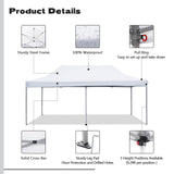 10x20 ft Pop up Canopy Tent, Wonlink Folding Heavy Duty Height Adjustable Shelter Gazebos with Wheeled Bag Wonlink