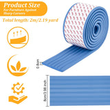 OLYCRAFT 6.6 Feet Blue Bunk Bed Ladder Pads Soft Ladder Pads with Strong Adhesive Bunk Bed Ladder Cover 3.1 Inch Wide Replacement Bed Ladder Pads for Stair Steps Foot Comfort Corner Protectors OLYCRAFT