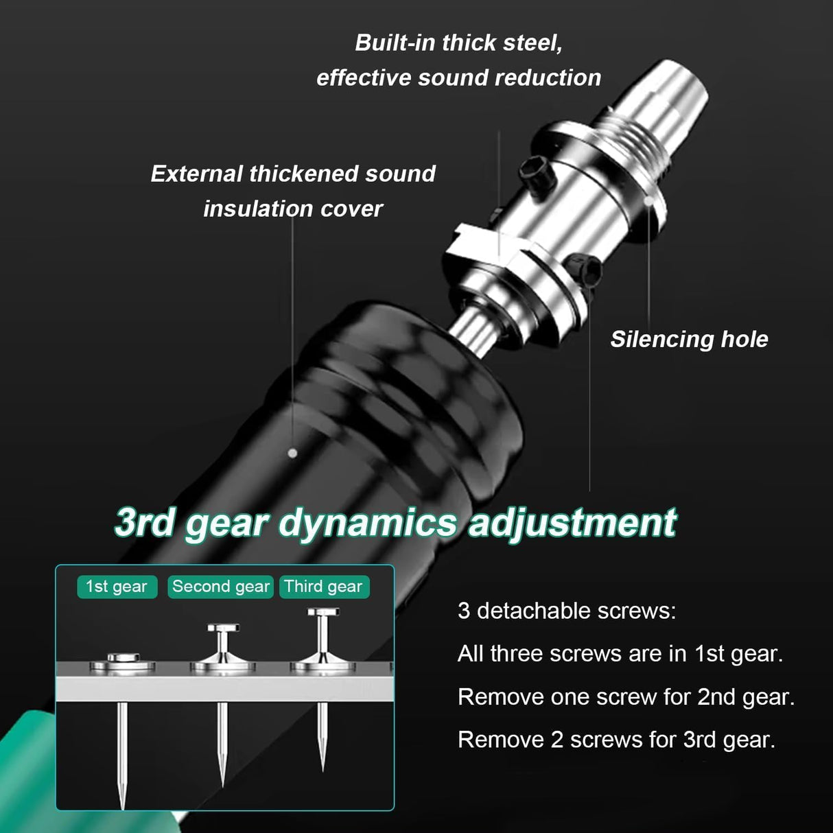Concrete Manual Nail Gun Kit with 200 Round Nails, Mini Steel Nail Gun, Pistola De Clavos, Air Nailer Combo Kit, Pistola de Fijación - Easy to Use with Protective Gear Included QZQUFJ