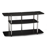 Convenience Concepts Designs2Go No Tools 46 inch 3 Tier Wide TV Stand, Black Convenience Concepts