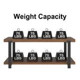 FOLUBAN Modern Coffee Table with Storage Shelf, Rustic Wood Center Table for Living Room, Walnut FOLUBAN