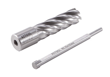 ACTOOL 9/16" Diameter × 2" Depth of Cut HSS ANNULAR Cutter with 3/4'' Weldon Shank ACTOOL
