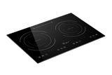 Empava IDC12B2 Horizontal Electric Stove Induction Cooktop with 2 Burners in Black Vitro Ceramic Smooth Surface Glass 120V, 12 Inch Empava