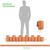 Yaheetech 18pcs Garden Wooden Short Fence,Outdoor Landscape Edging Flexible Decorative Border, No-Dig Wood Fences for Spring Yard Patio Pathway Lawns Courtyard Maintenance - 594in Yaheetech