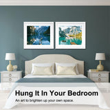 BAISITE Paint by Numbers Kit for Adults Beginners,12" Wx16 L 2 Pack Canvas for Painting Kits for Adults in Colorful Box-PBN281-282 BAISITE