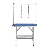 VEVOR Pet Grooming Table, 36 x 24 Inch with 2 Height Adjustable Arms, 330LBS Static Weight Capacity, Foldable Dog Groom Station with No-Sit Haunch Holder with Grooming Loop, for Medium and Small Dogs VEVOR