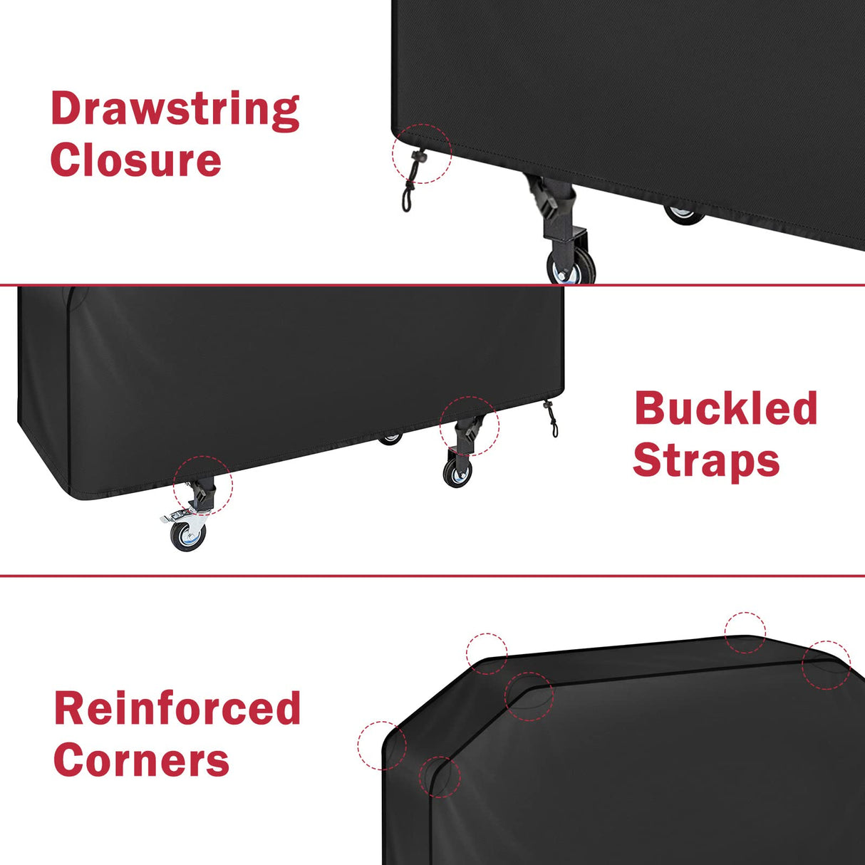 iCOVER 36 inch Griddle Cover for Blackstone, Waterproof Lightweight Polyester Barbecue Protection Flat Top Gas Grill Covers for 36" Griddles Cooking Station for Camp Chef i COVER