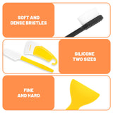 Asbrot 7Pcs UV Resin 3D Printer Must-Have Tool, Silicone Spatula, Scraper, Brush for Resin Transfer Cleaning and Protect Release FEP Film Vat Tank, 3D Printer Accessories Asbrot