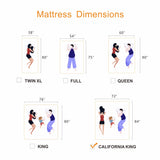 ESHINE California King Memory Foam Mattress 14 inch - 14 inch Mattress with Cooling Gel Memory Foam for Pressure Relief, Green Tea Mattress in a Box for Back Pain, CertiPUR-US Certified, Dark Grey ESHINE