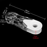 4Pcs Cord Weight Plastic Clear Safety Handles for Vertical Blinds, Blinds, Roller Blinds, Curtain Parts(88 x 30 x 14mm) Ruimou