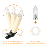 Daord 30 PCS Flameless LED Taper Candles Battery Operated Christmas Tree Candle Lights Electric Fake Candles with Remote Timer Perfect for Holiday Home Garden Wedding Parties Decor (30 PCS,Ivory) Daord