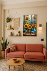 Mowana Sunflower Diamond Art Kits for Adults - Diamond Painting Kits for Beginners, Craft Kits 5D DIY Round Full Drill Gem Art Painting for Home Wall Decor and Gift 12x16inch Mowana