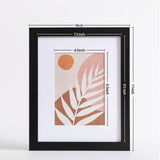 eletecpro 8x10 Picture Frames Set of 10, Picture Frame Collage Wall Decor Display 5x7 Photo With Mat or 8x10 without Mat, Home Decor Gallery Frame for Table Top or Wall Mounting, Black eletecpro