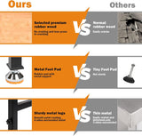 Betterhood 70" Adjustable Height Workbench, 2000 LBS Heavy Duty Work Table with Power Outlets & Pegboard, Rubber Wood Workstation for Garage, Workshop, Office, Home, Commercial Betterhood