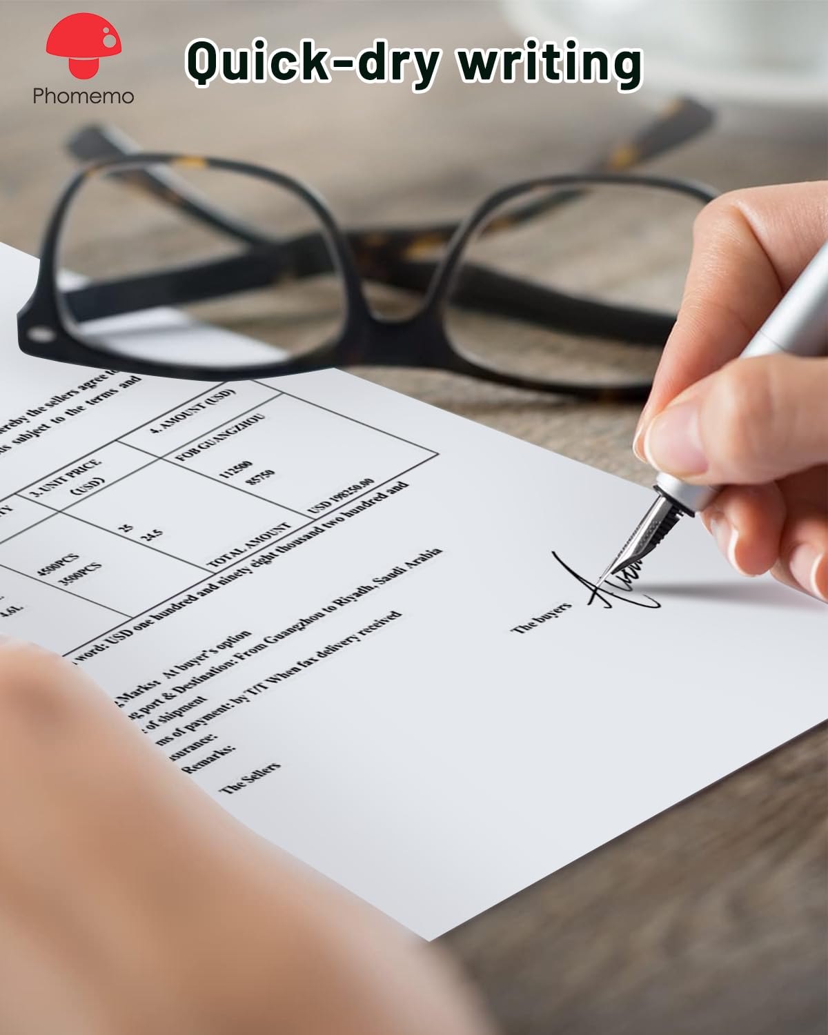 Phomemo Thermal Printer Paper 8.5 x 11 Inch, Advanced Thermal Printing, Thermal Paper Compatible with M08F-Letter, M832, M834, MT800, with Brother Letter Portable Printer, Size 8.5" x 11", 100 Sheets Phomemo