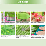 GEWOUVIN Fountain Bird Diamond Art Kits for Adults, Diamond Painting Kit for Beginners, Round 5D DIY Diamond Dots Art,Full Drill Painting Kit Art and Crafts for Adults Home Wall Decor【13.8x13.8inch】 GEWOUVIN