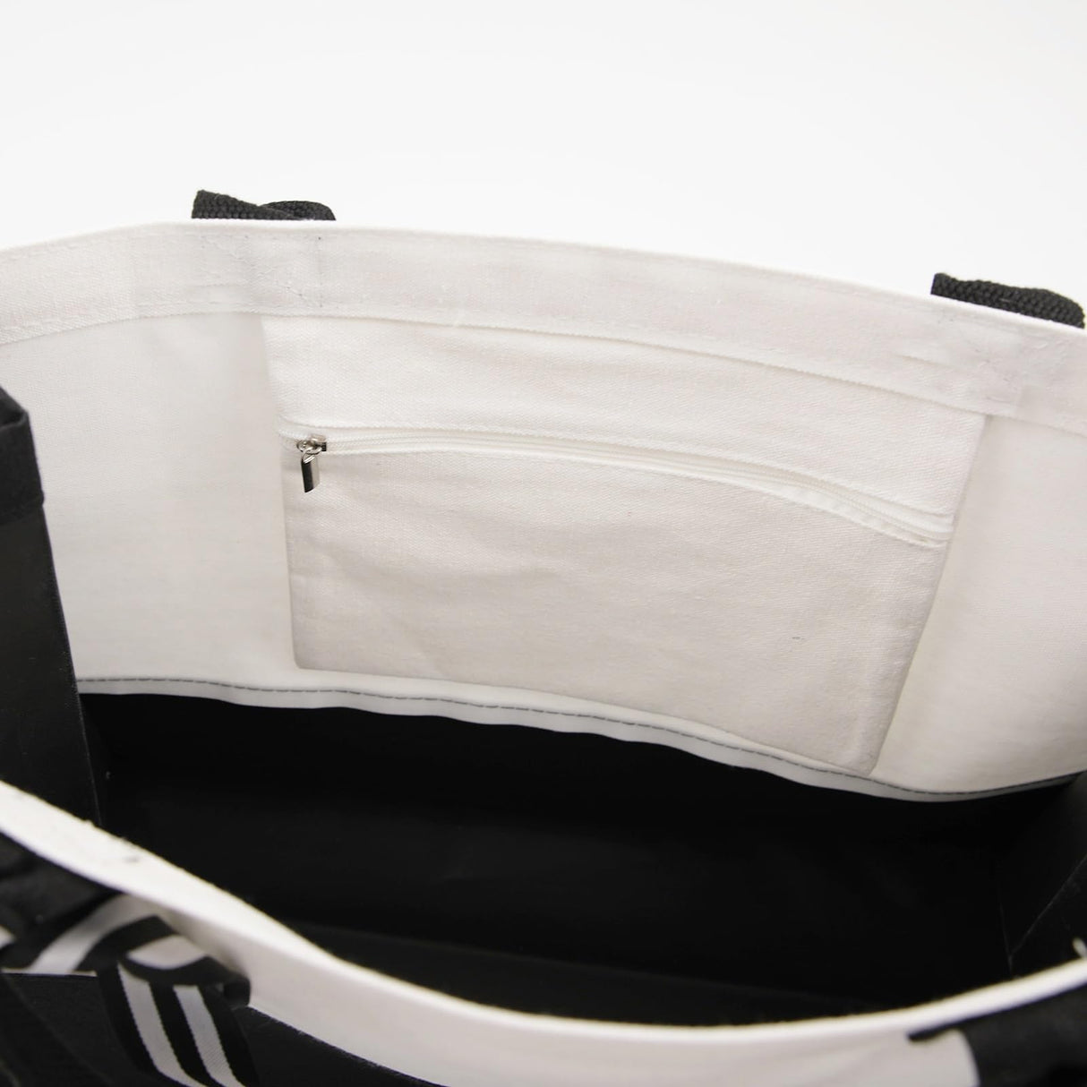 OKBA 6 PCS classic black and white canvas tote bags, DIY personalized blank beach shopping bag for women, Mom, friend gift (Tote Bag *6pcs) OKBA