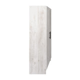 Prepac Elite Rustic White Storage Cabinet with Shaker Doors and Adjustable Shelves Prepac